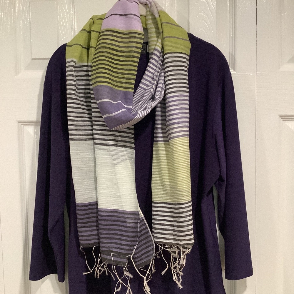 Pine Cone Hill silk and cotton scarf